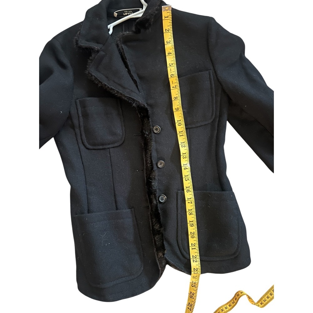 Prada blazer black sz 40 Long Sleeve Office Siren Secretary Minimalist Emo - Picture 12 of 12